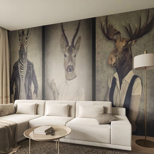 Fotótapéta Premium Sand - Beszéljenek a gesztusok - Absztrakció, Fantázia, Borda - 150x105 cm