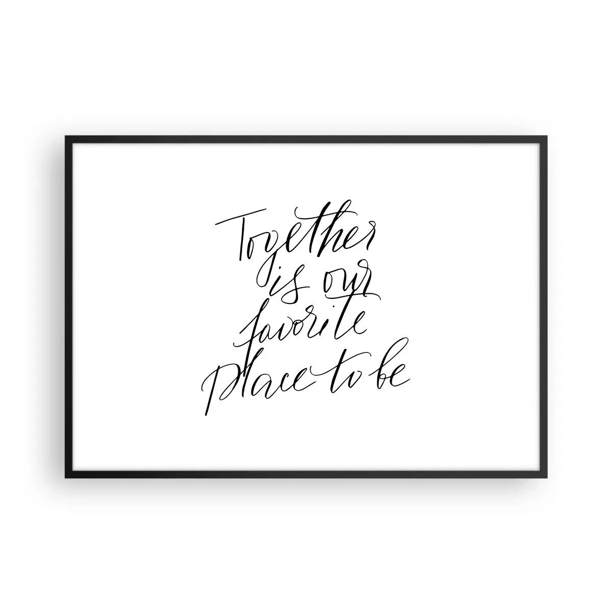 Poszter fehér keretben - Te is érzed? - 100x70 cm