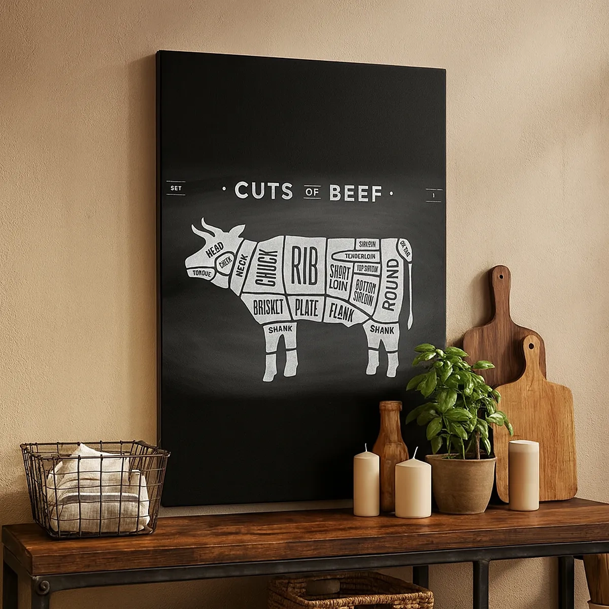 Vászonkép - Mészáros ábécéskönyve - 50x70 cm