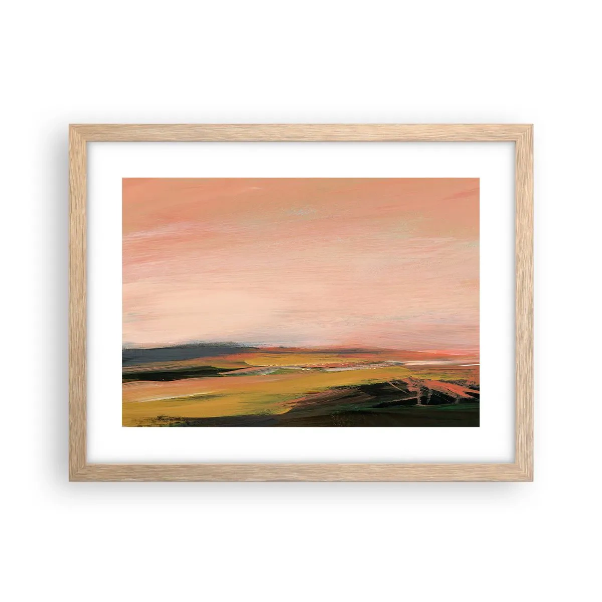 Poszter világos tölgy keretben - Rózsaszínben - 40x30 cm