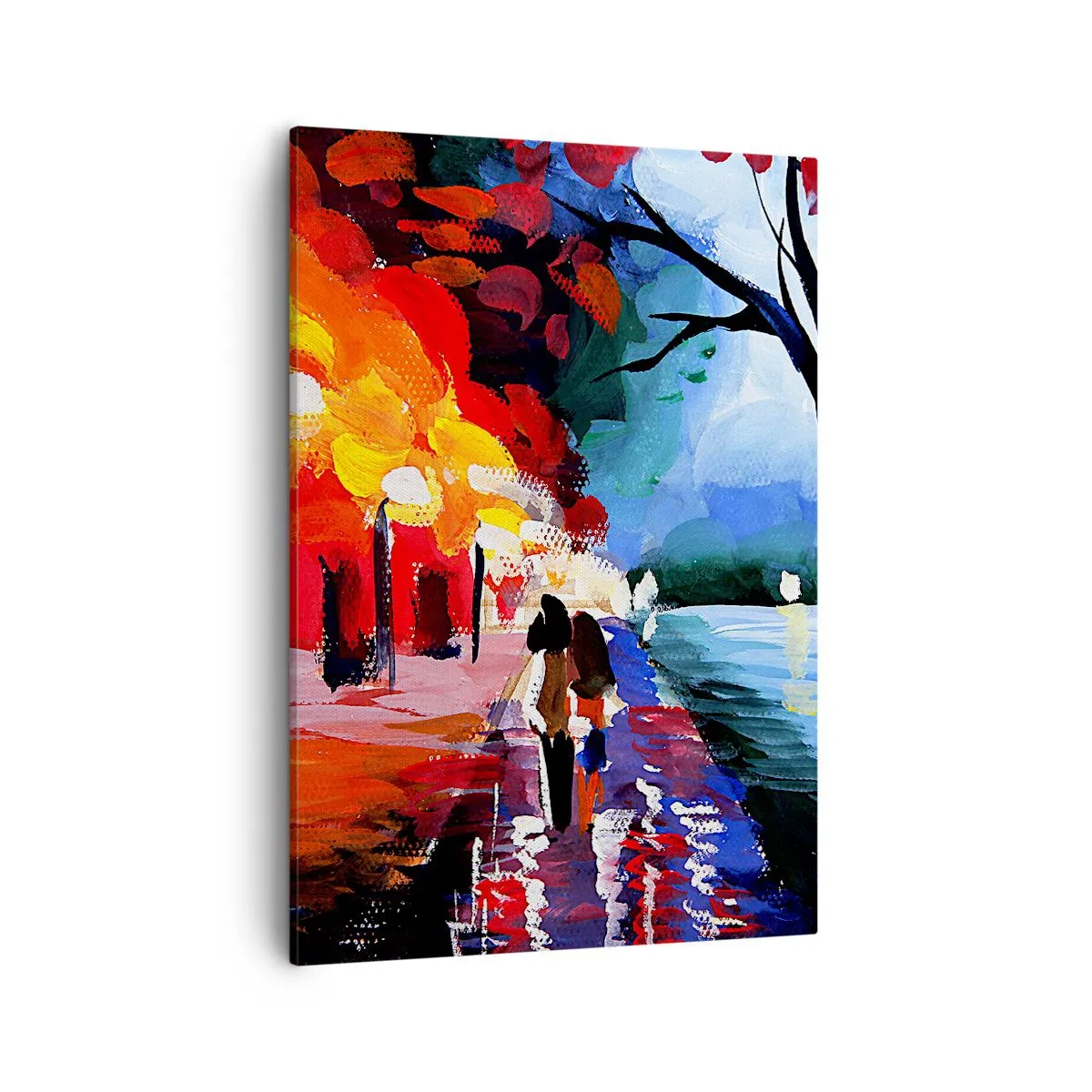 Vászonkép - Lángoló ősz a parkban - 50x70 cm