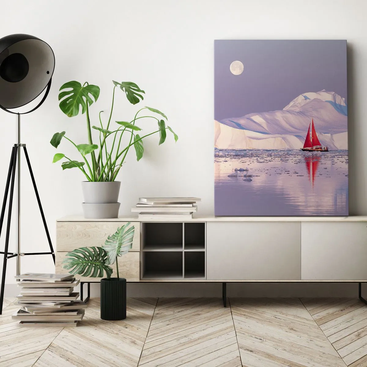 Vászonkép - A vitorla melege, a jég hidege - 50x70 cm