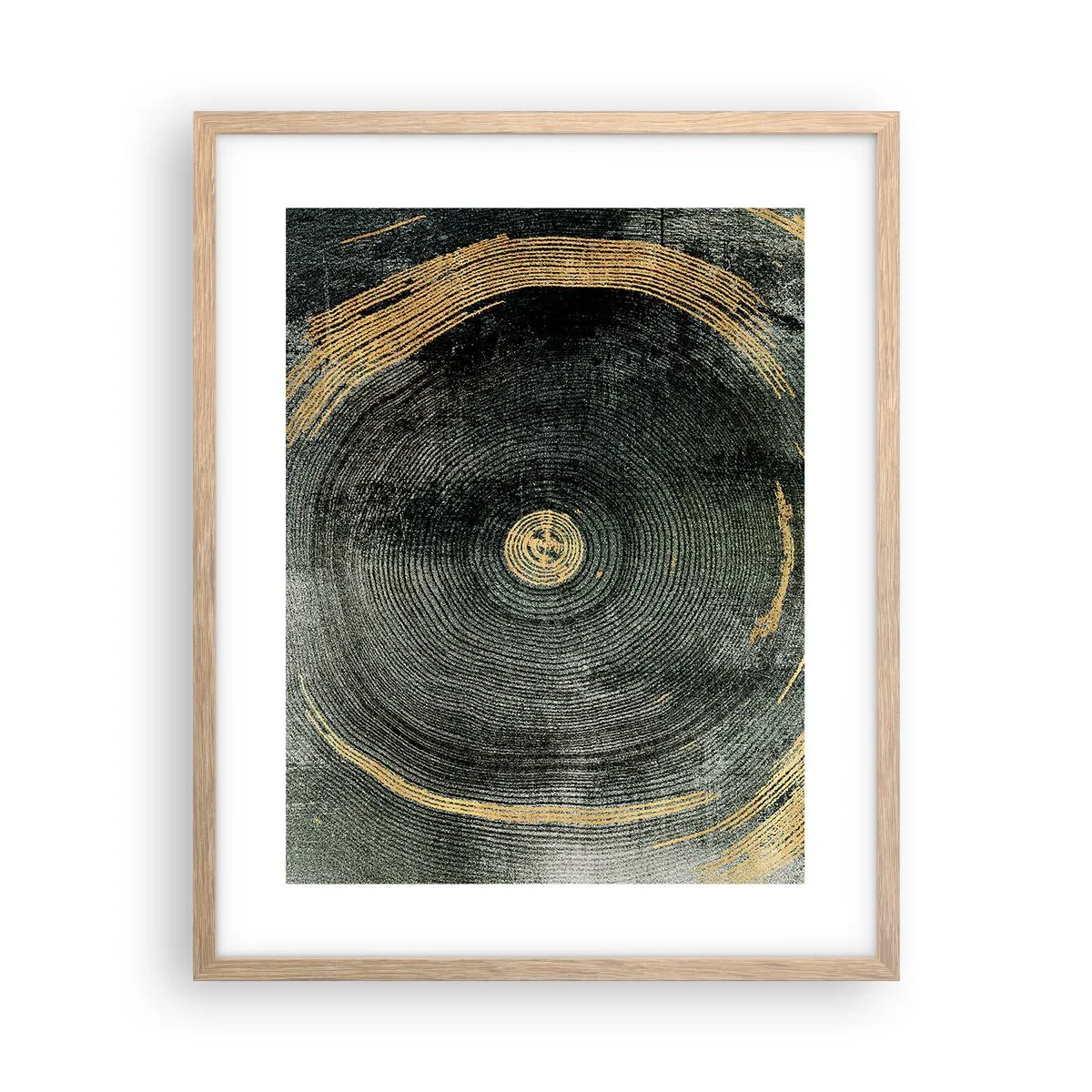 Poszter világos tölgy keretben - Változás és időtartam - 40x50 cm