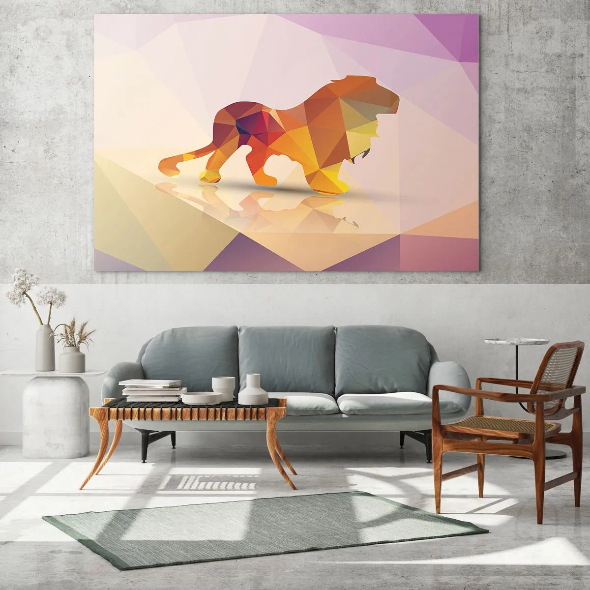 Üveg kép - A gyémánt király - 70x50 cm