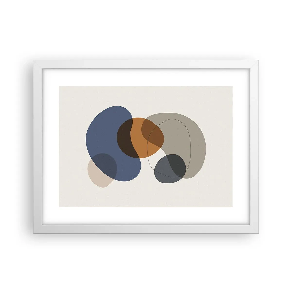 Poszter fekete keretben - Színek cseppjei - 40x30 cm