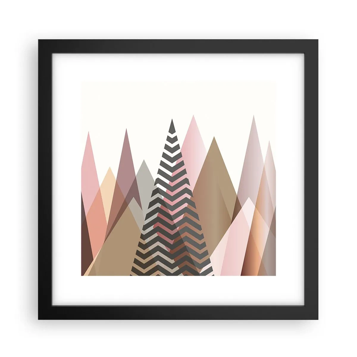 Poszter fehér keretben - Piramis nézet - 30x30 cm