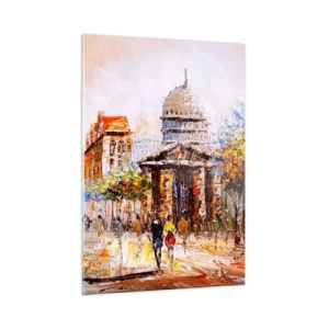 Üveg kép - Párizsi séta - 50x70 cm