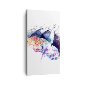 Vászonkép - Sétálj az esőben - 45x80 cm