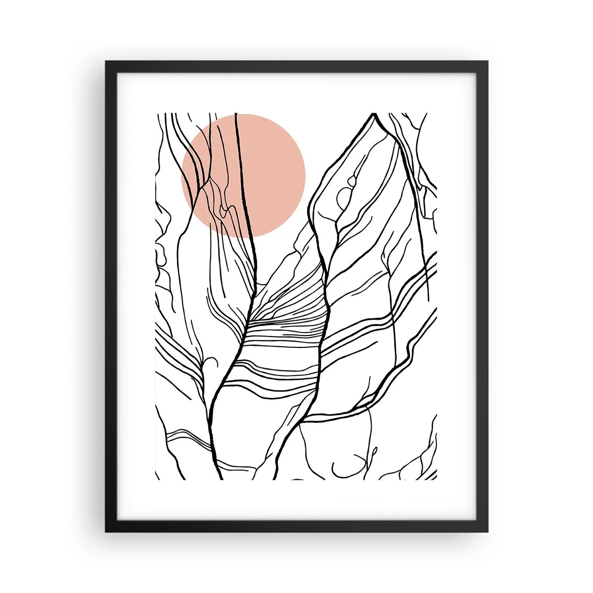 Poszter fehér keretben - Gallyak hálójában - 40x50 cm