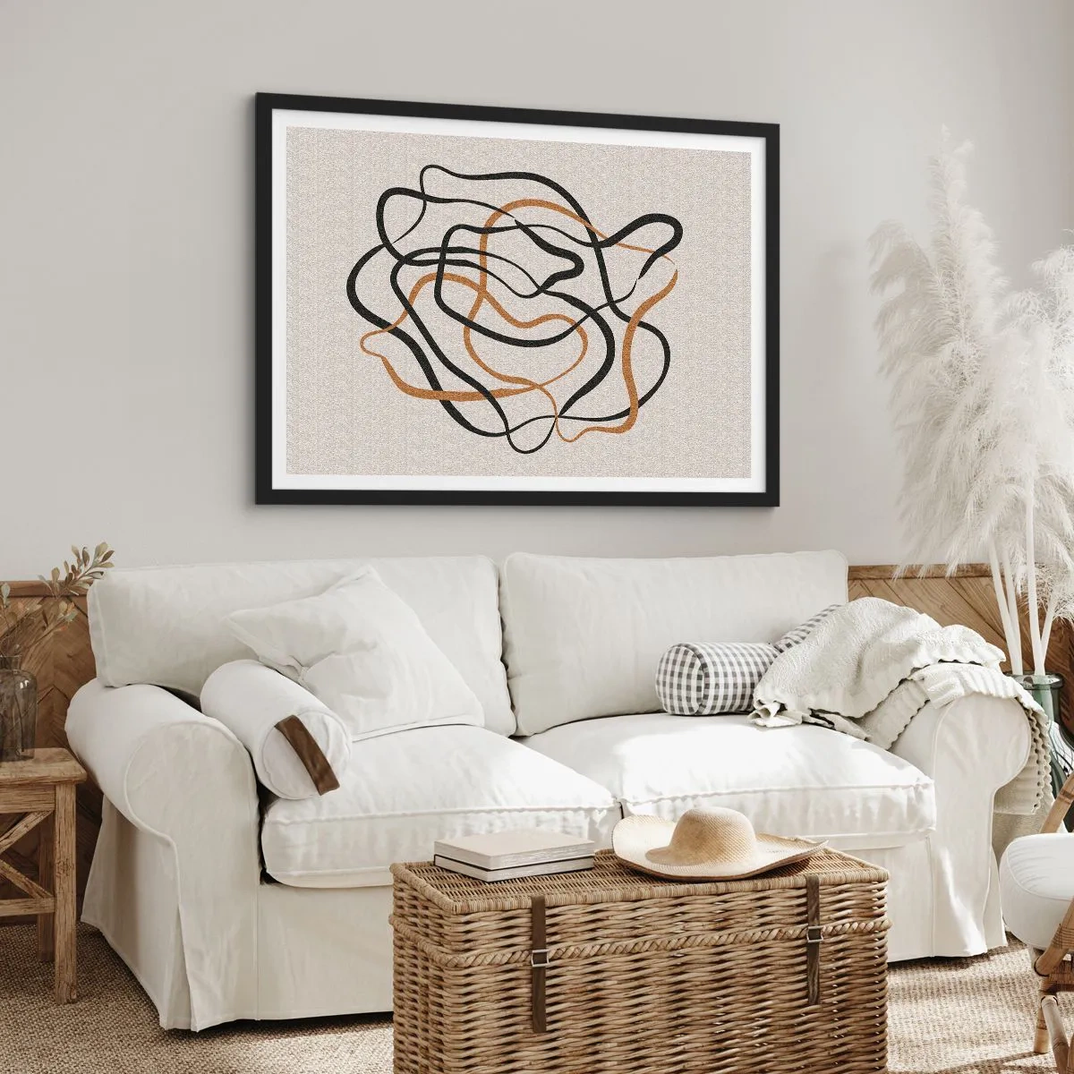 Poszter fehér keretben - Minden összezavarodott - 70x50 cm