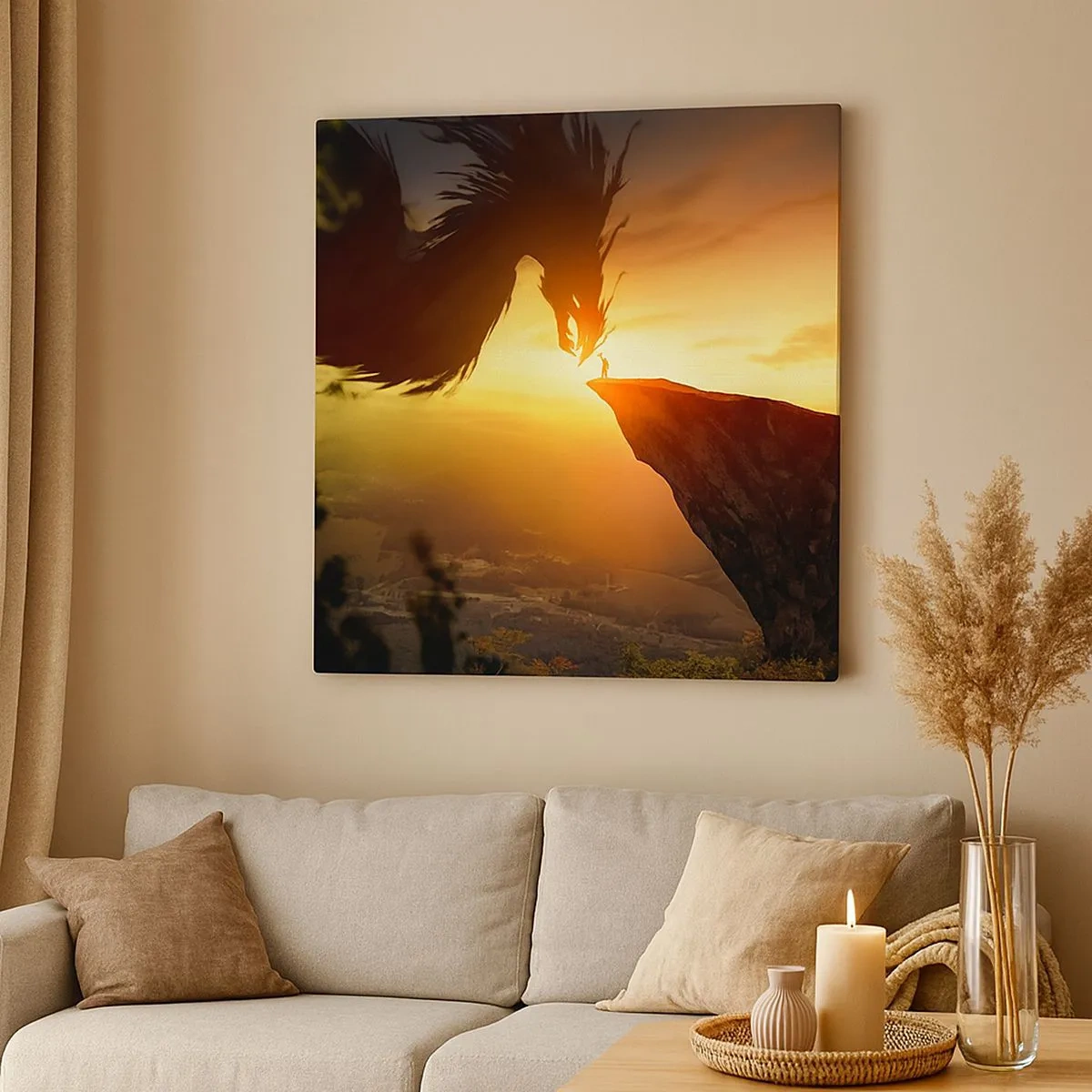 Vászonkép - Sárkányölő - 30x30 cm