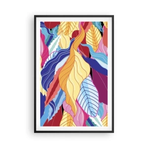 Poszter fehér keretben - Színes rendetlenség - 61x91 cm