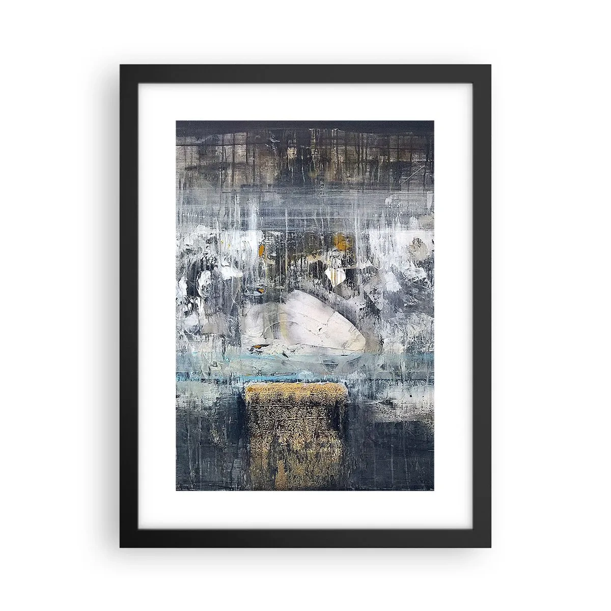 Poszter fehér keretben - Mint a jégen, mint a csomón - 30x40 cm