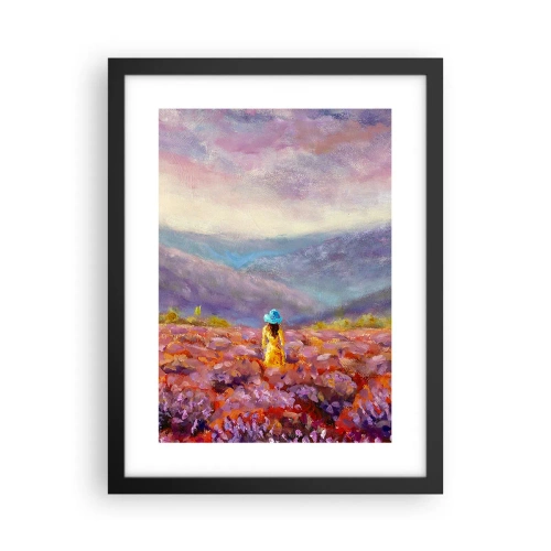 Poszter fehér keretben - A levendula világában - 30x40 cm