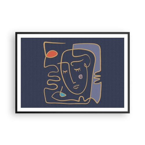 Poszter fehér keretben - Álmodozásban - 100x70 cm