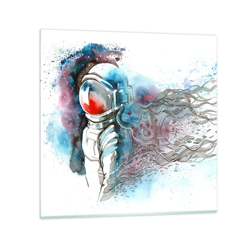 Üveg kép - Egy az egyben az űrrel - 60x60 cm