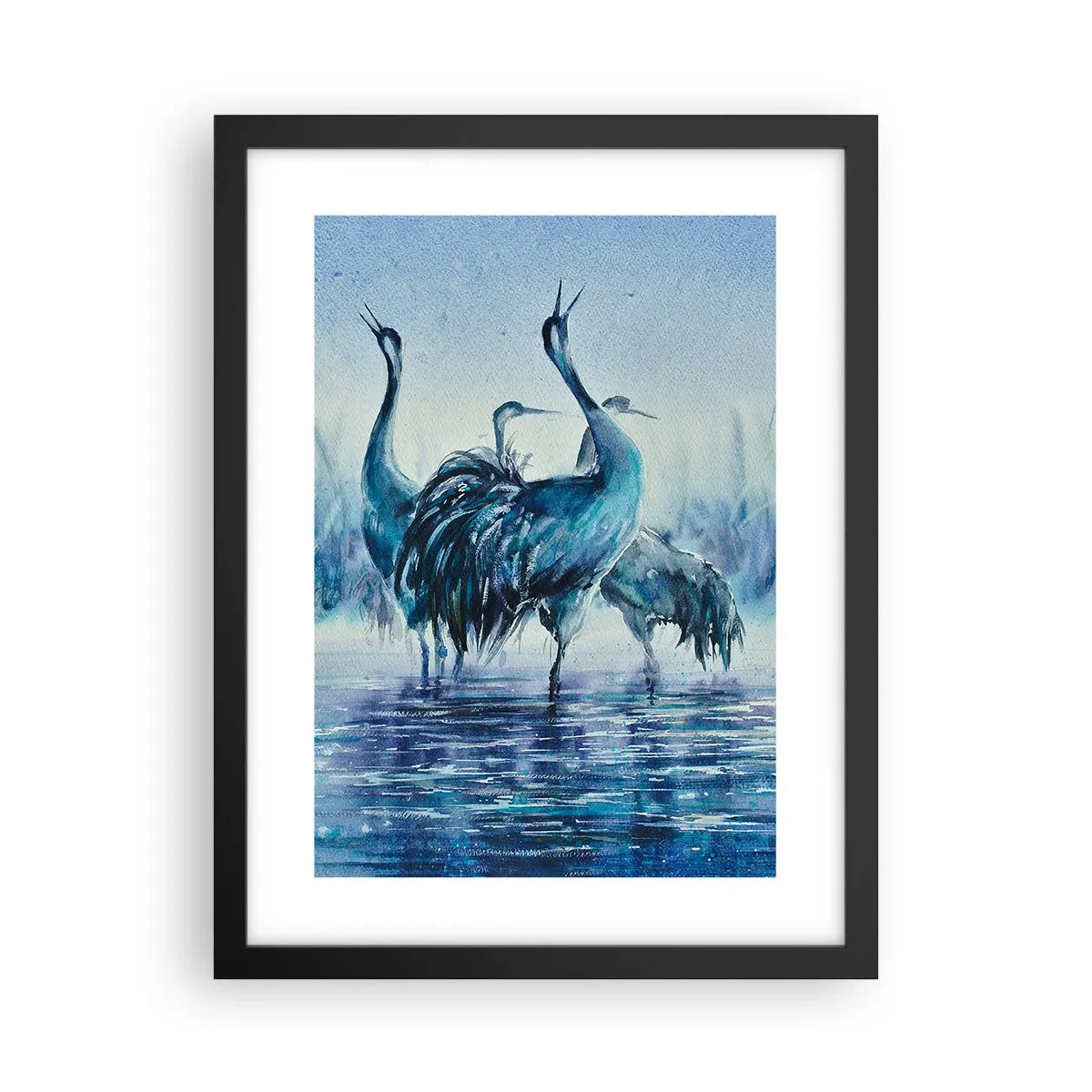 Poszter fehér keretben - Reggeli találkozás - 30x40 cm