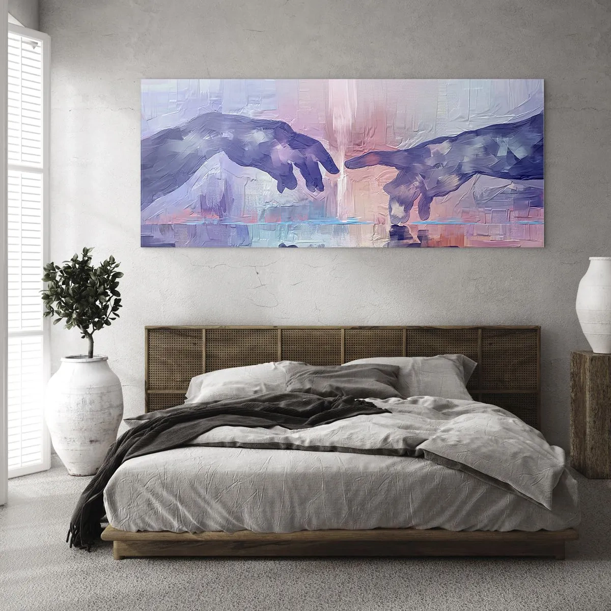 Üveg kép - Az élet isteni szikrája - 100x40 cm
