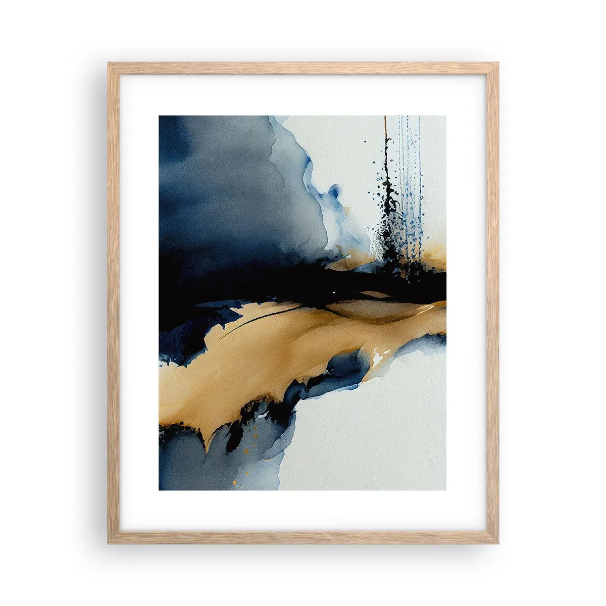 Poszter világos tölgy keretben - A fátyol mögött - 40x50 cm