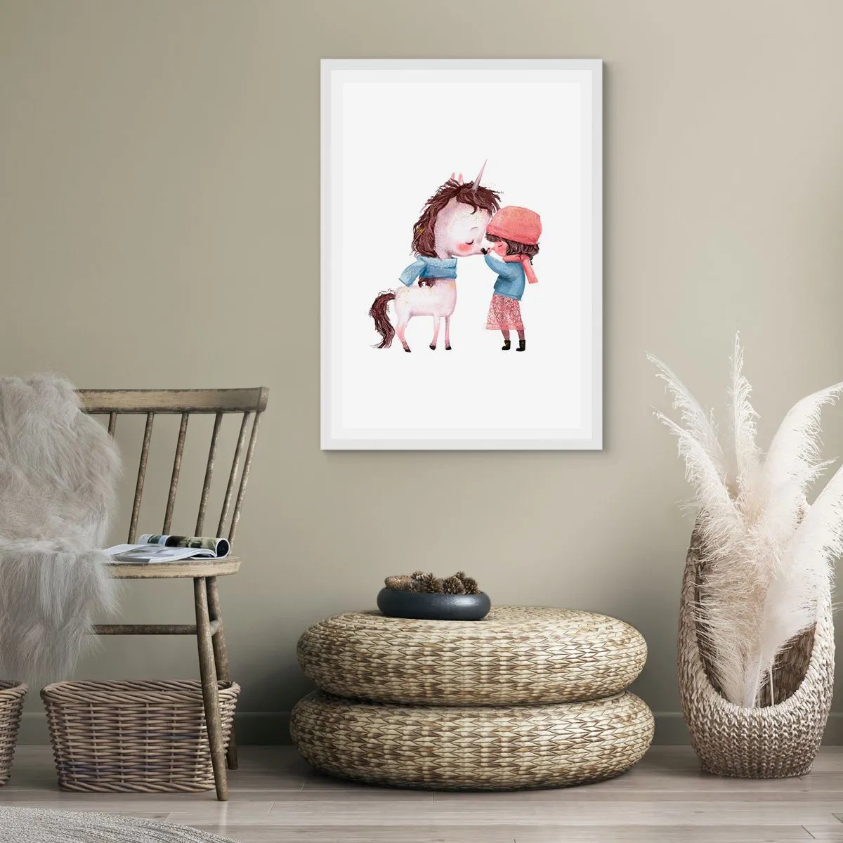 Poszter fekete keretben - Téli mese - 70x100 cm