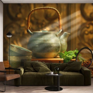 Öntapadós Fotótapéta Deluxe Sticker - Szerződés a tea ivásról - Gasztronómia, Tea, Szárított gyógynövények - 100x70 cm