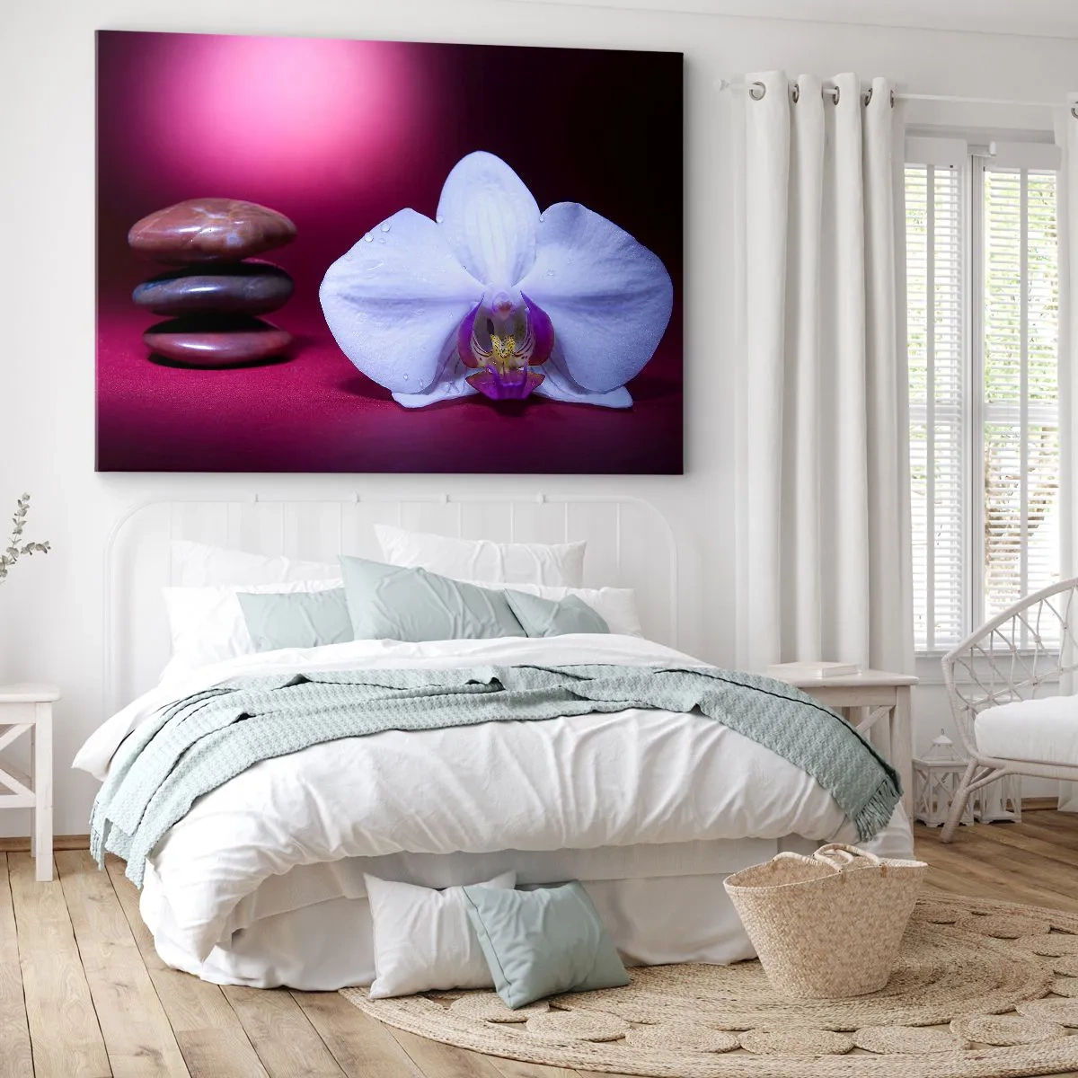 Vászonkép - A frissesség tanulmánya lilában - 100x70 cm