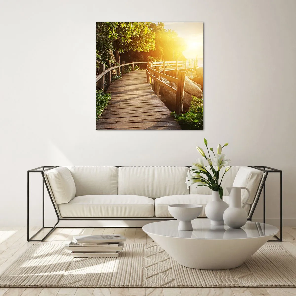 Üveg kép - Újabb kanyar, újabb csoda - 60x60 cm