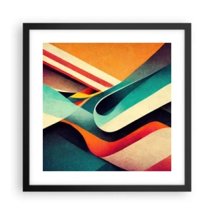 Poszter fehér keretben - Intenzív kompozíció - 40x40 cm