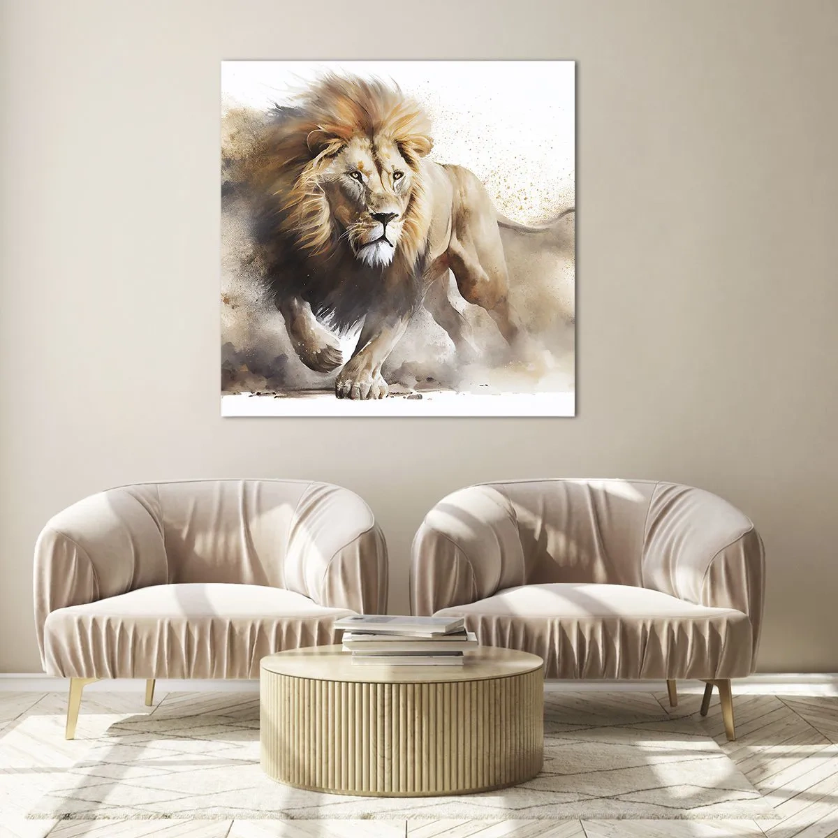 Üveg kép - A király elindult - 60x60 cm