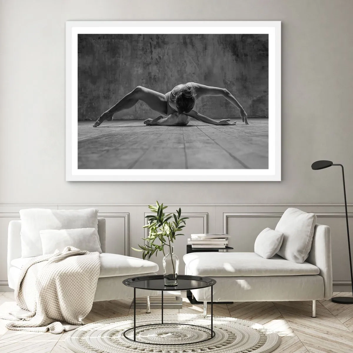 Poszter fekete keretben - Előkerített szimmetria  - 40x30 cm