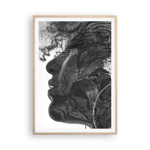 Poszter világos tölgy keretben - Álmokba gabalyodva - 70x100 cm