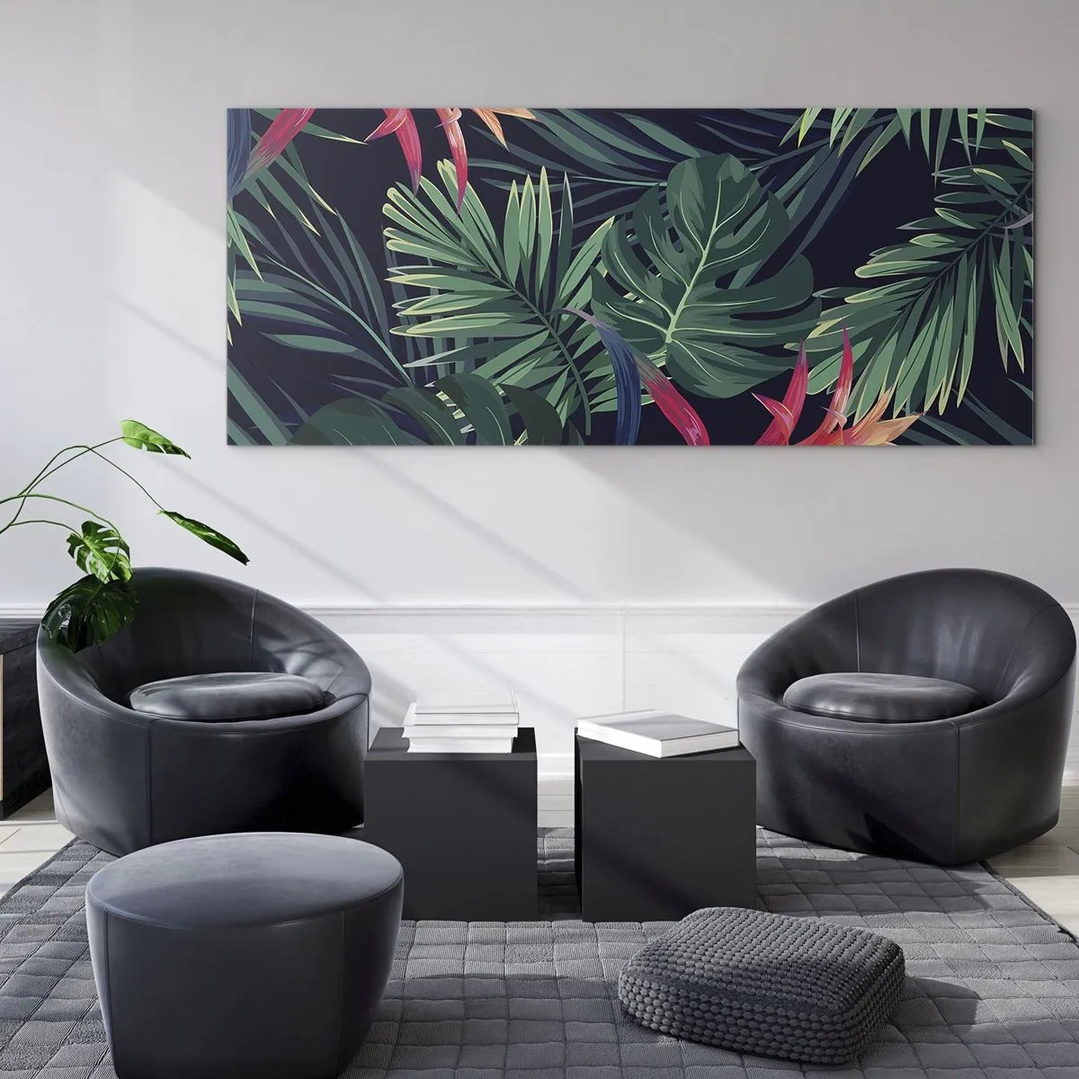 Üveg kép - Zölden égni - 90x30 cm