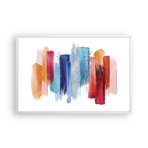 Poszter fekete keretben - Fel és le - 91x61 cm