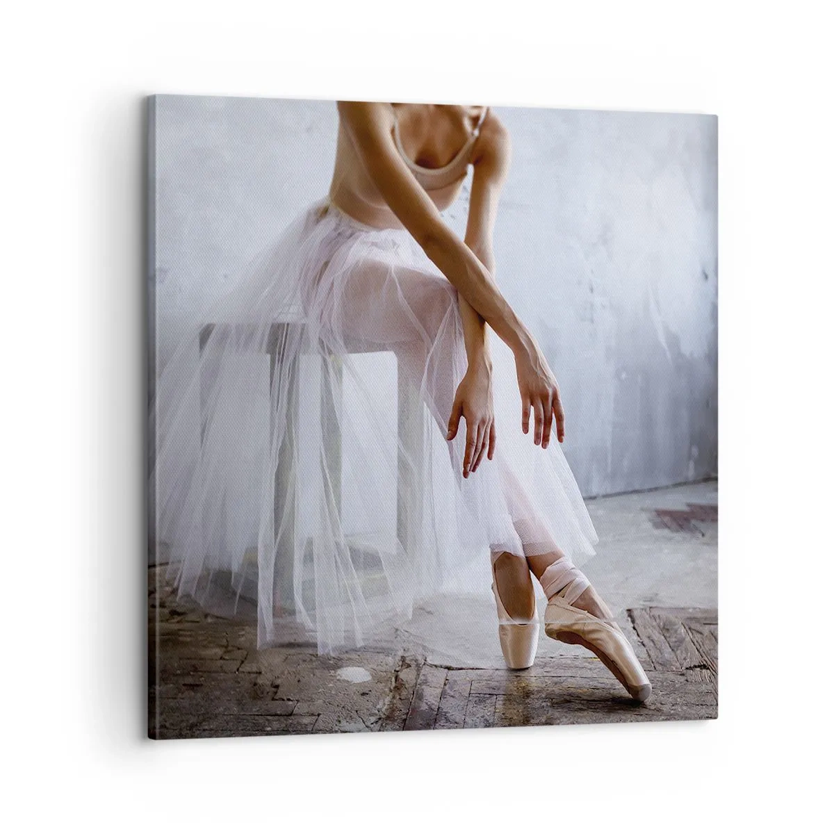 Vászonkép - Mielőtt a rámpa fényei kigyúlnak - 60x60 cm
