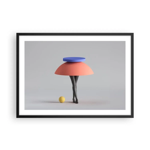 Poszter fehér keretben - Szürreális kompozíció - 70x50 cm