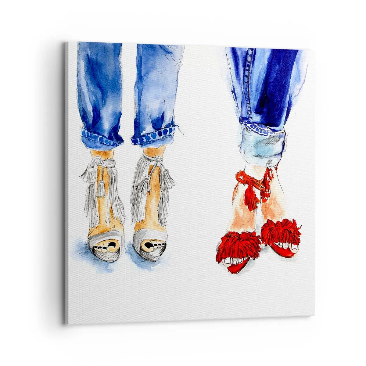 Vászonkép - Talán elmegyünk sétálni? - 60x60 cm