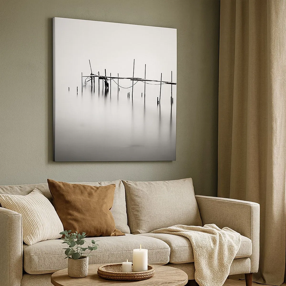 Vászonkép - Mi van, ha nincs világ? - 30x30 cm