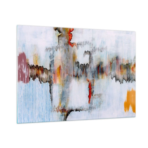 Üveg kép - Egy bottal a vízen - 100x70 cm