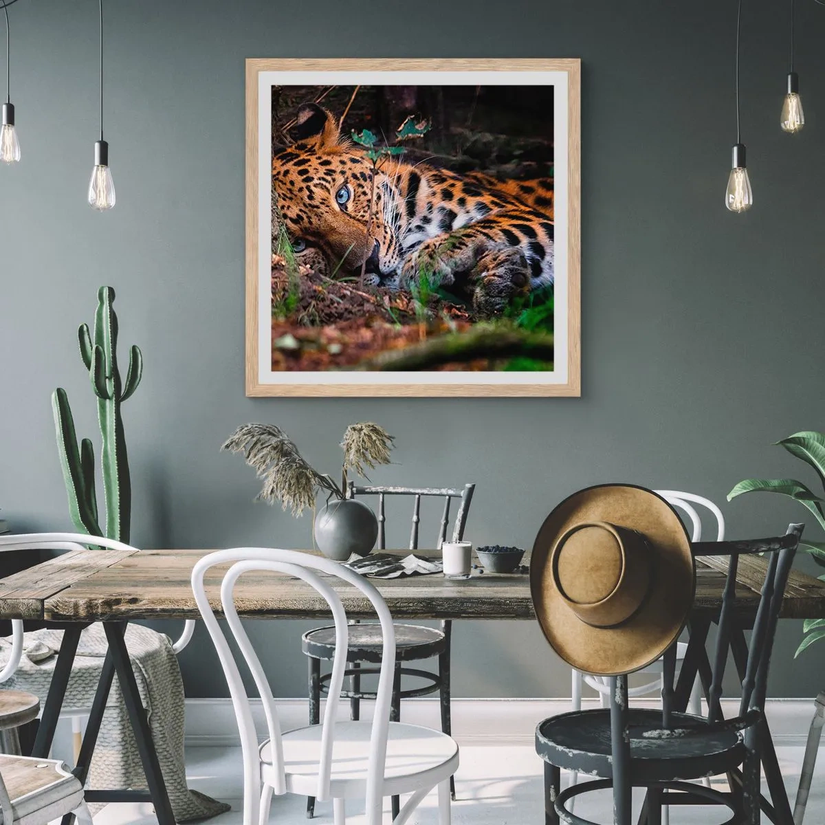 Poszter világos tölgy keretben - Bízz bennem - 40x40 cm