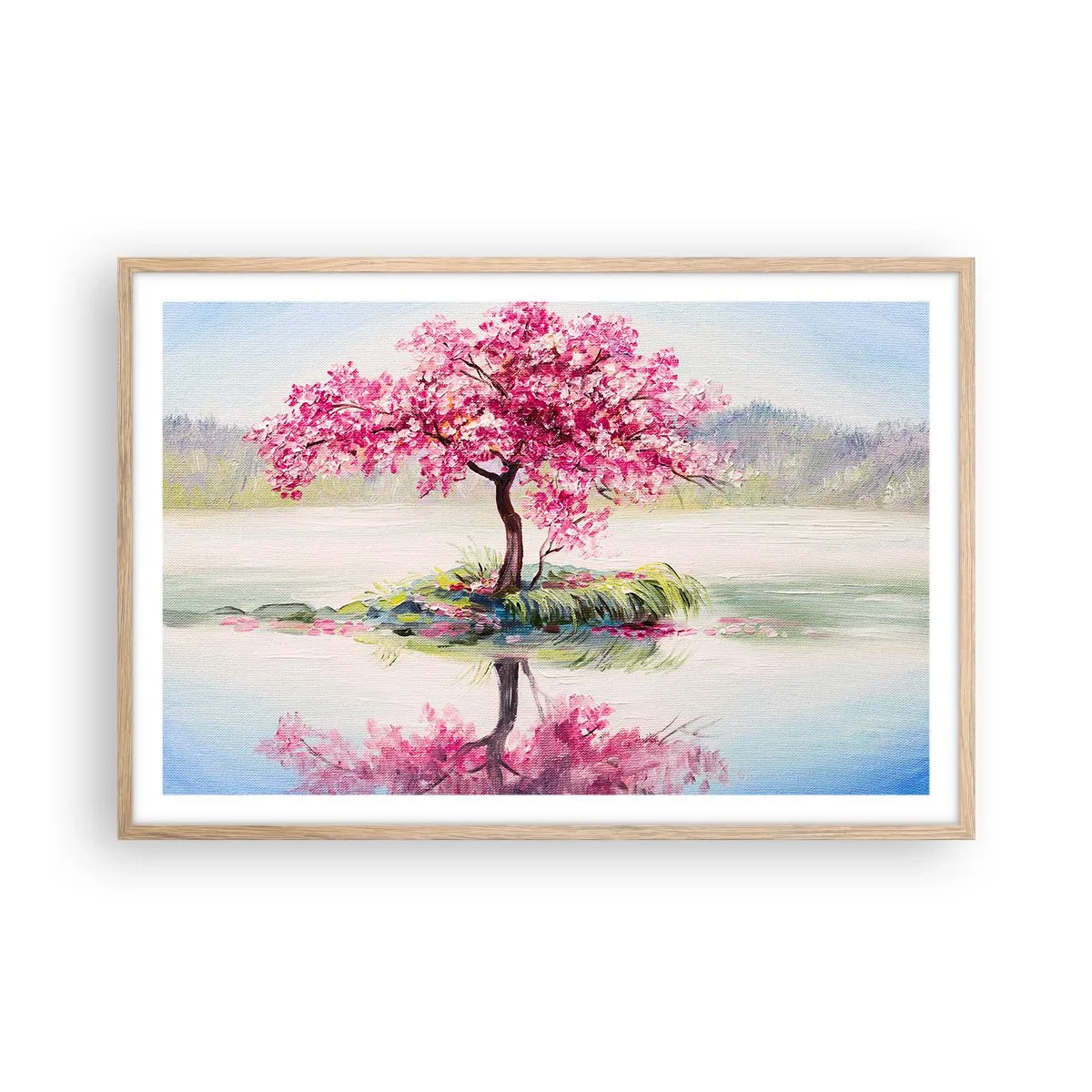 Poszter világos tölgy keretben - A tavasz ünnepe - 91x61 cm