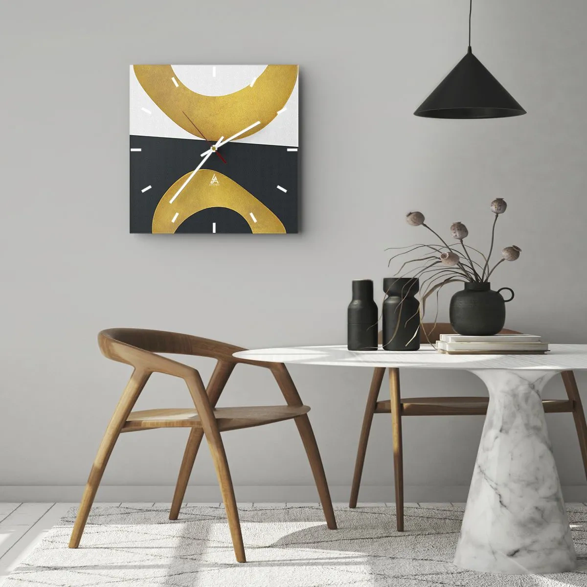 Falióra, Óra - Először is: arany - 40x40 cm