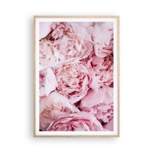 Poszter világos tölgy keretben - Átölelve és illatos - 70x100 cm