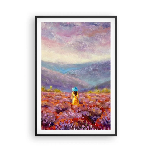 Poszter fehér keretben - A levendula világában - 61x91 cm
