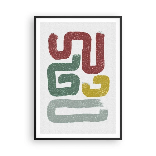 Poszter fehér keretben - Egy ismeretlen nyelven - 70x100 cm