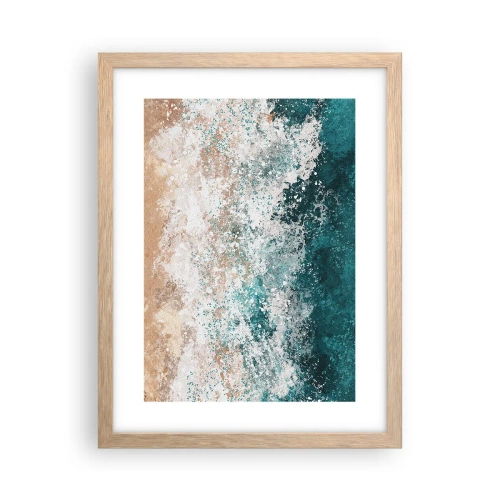 Poszter világos tölgy keretben - Tengeri történetek - 30x40 cm