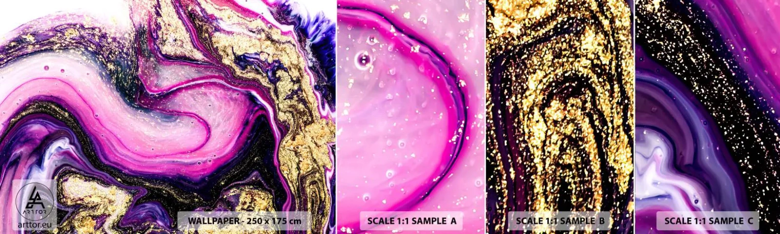 Fotótapéta Minta Standard Eco - Egy pillanat a kulisszák mögött - Absztrakció, Darab, Modern minta - 100x30 cm