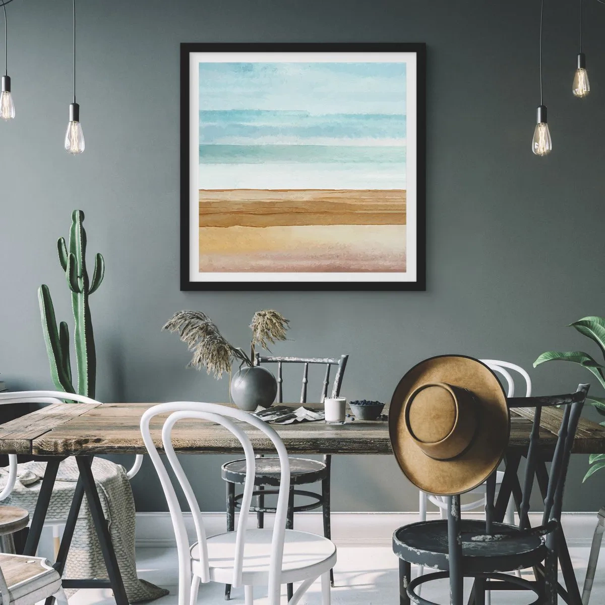 Poszter fehér keretben - Vigasz - 30x30 cm