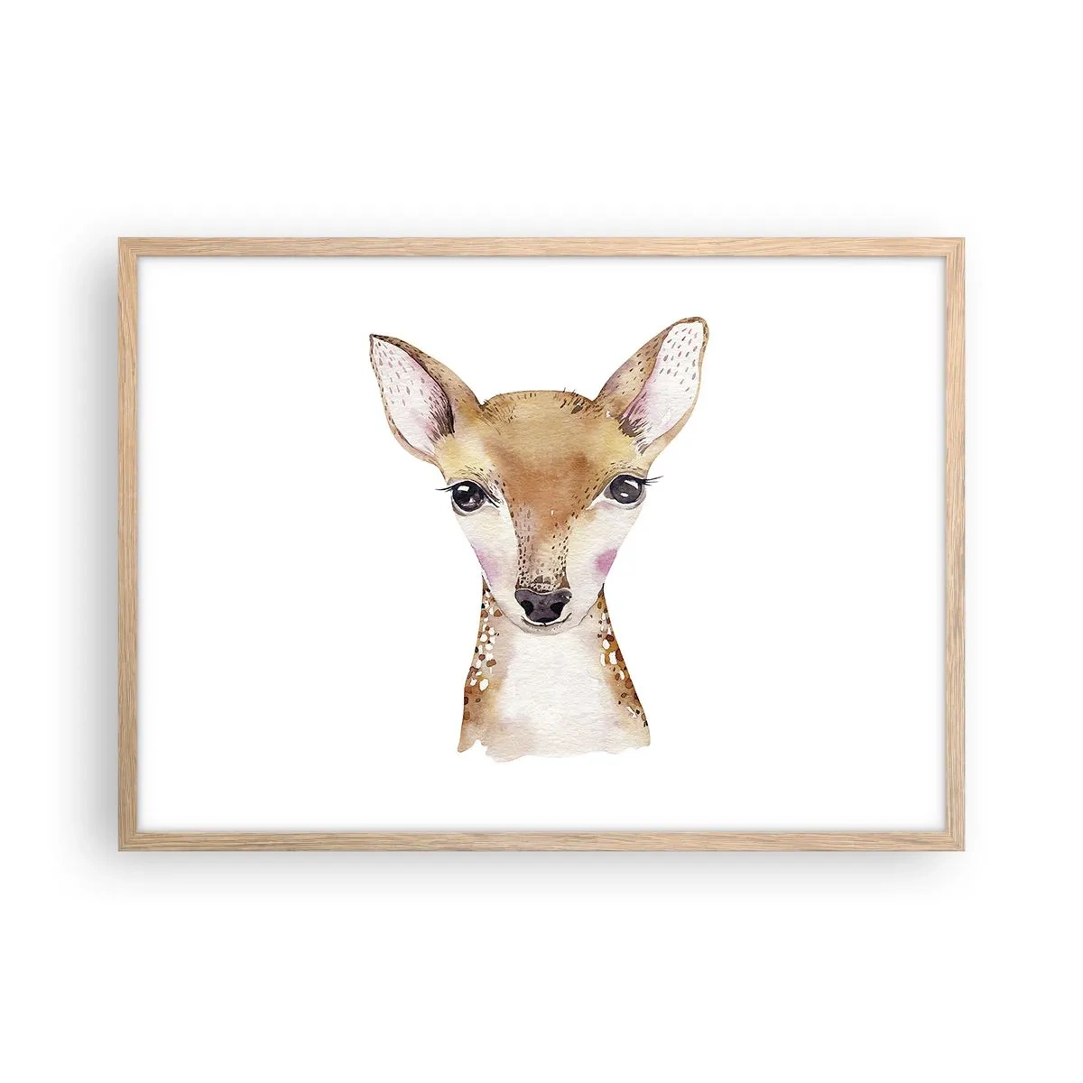 Poszter világos tölgy keretben - Az ártatlanság természete - 70x50 cm