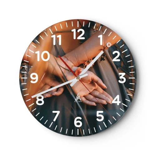 Falióra, Óra - Kapcsolatban a természettel - 30x30 cm