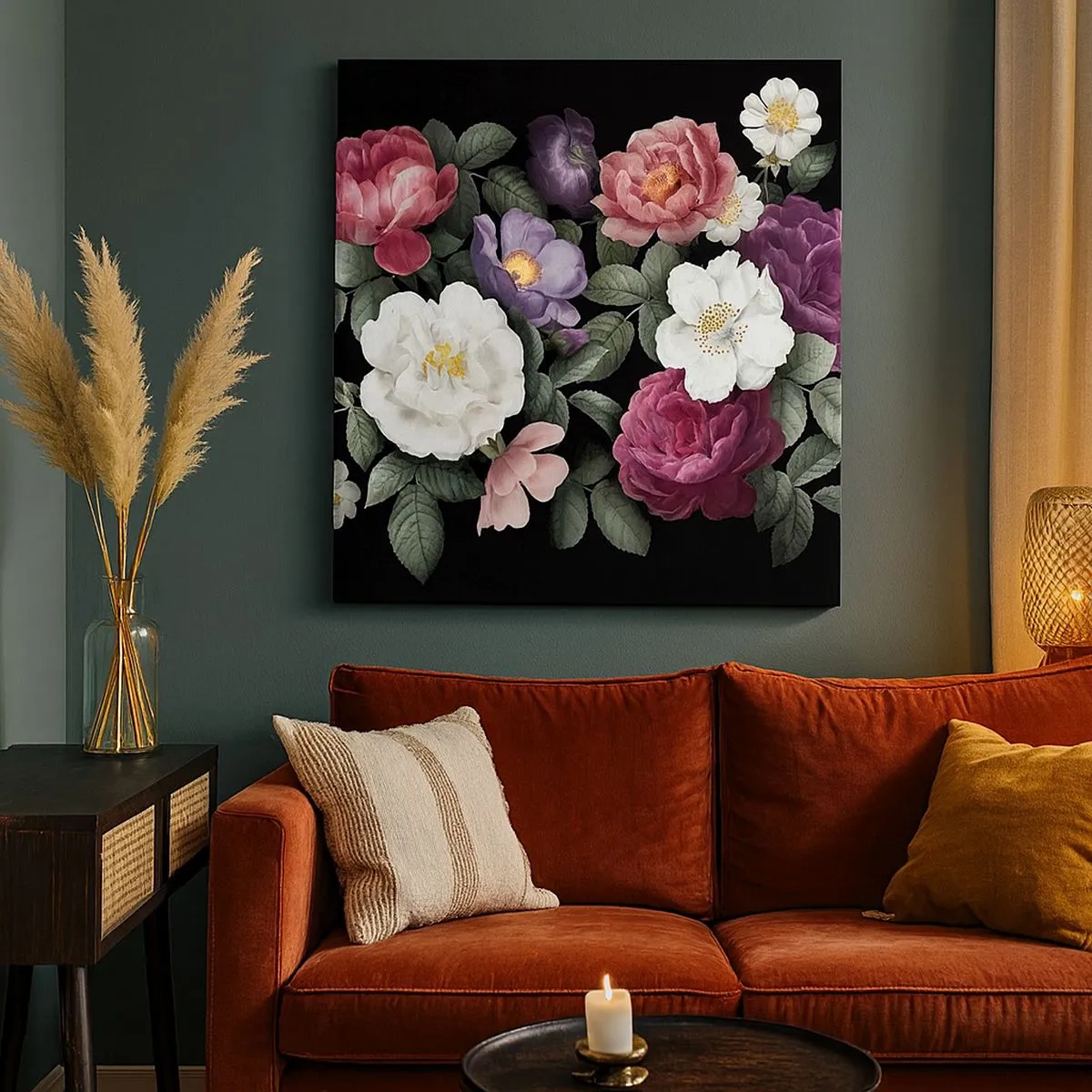 Vászonkép - Az angol kertből - 30x30 cm